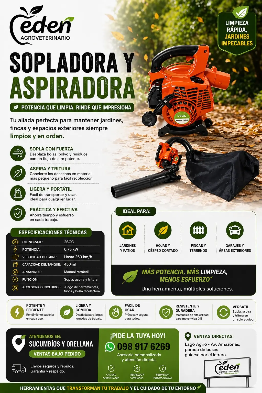Catálogo Agro Edén-Corp. SAS N.° 16: productos de balanceados y agroinsumos, Lago Agrio