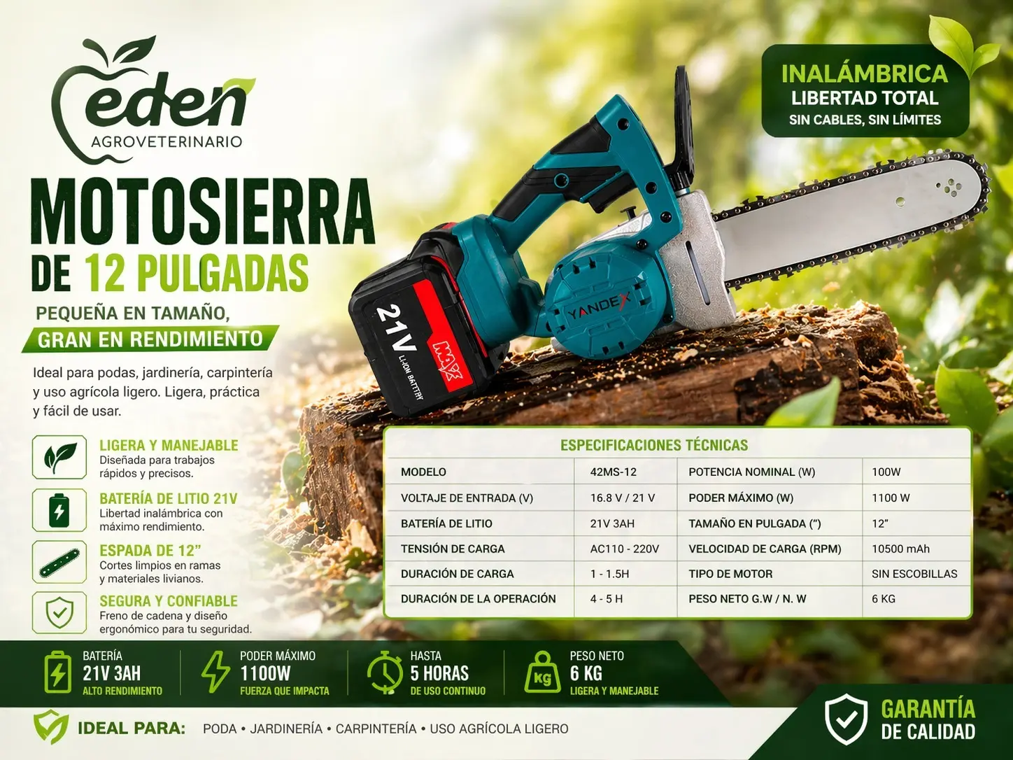 Catálogo Agro Edén-Corp. SAS N.° 6: productos de balanceados y agroinsumos, Lago Agrio