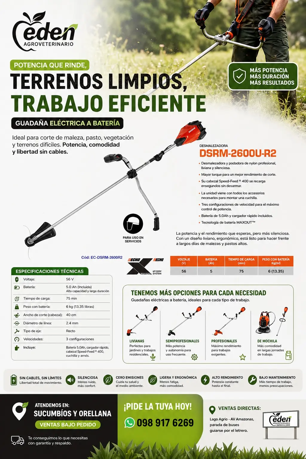 Catálogo Agro Edén-Corp. SAS N.° 7: productos de balanceados y agroinsumos, Lago Agrio