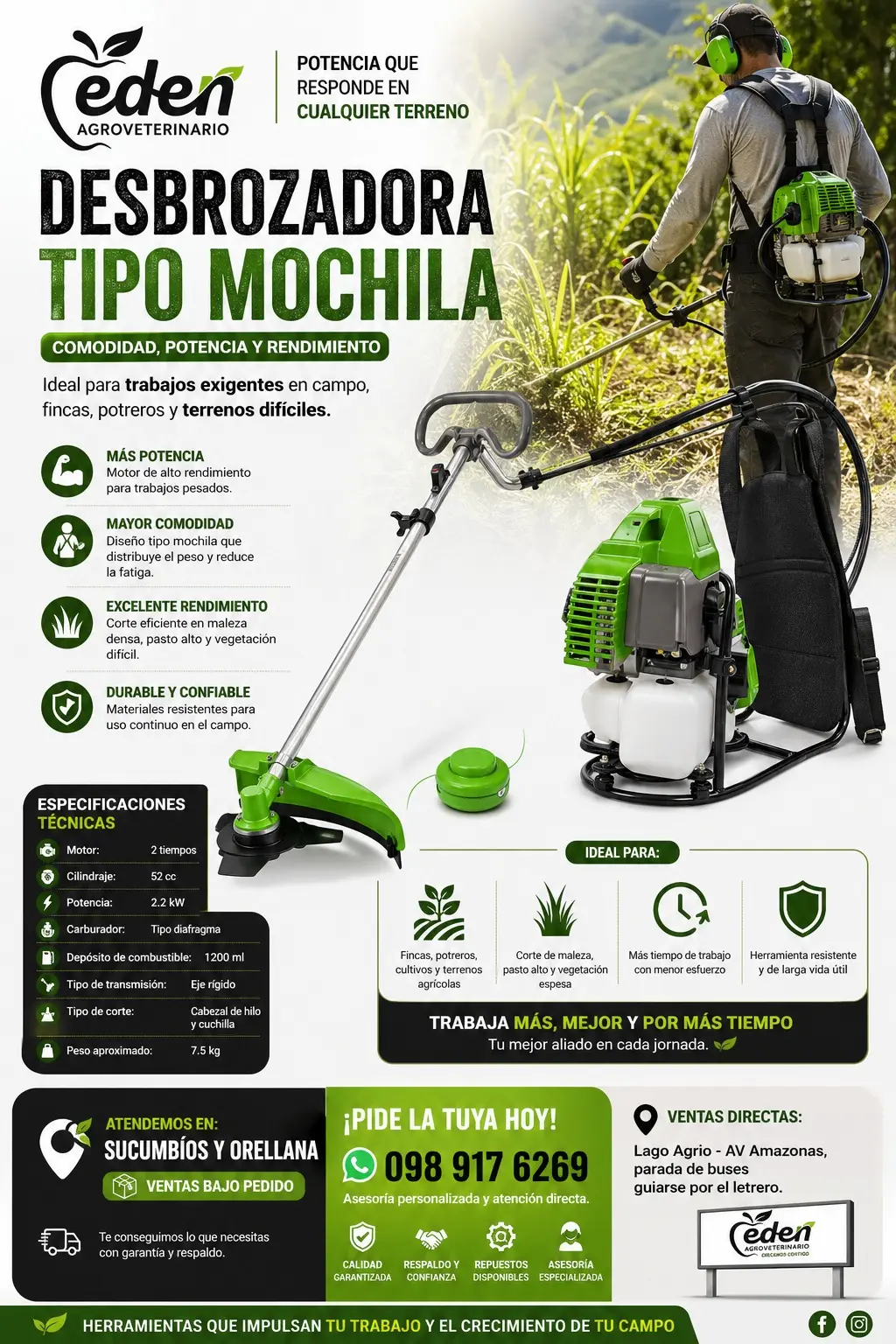 Catálogo Agro Edén-Corp. SAS N.° 8: productos de balanceados y agroinsumos, Lago Agrio